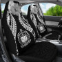 Samoa Polynesian Car Seat Covers Pride Seal And Hibiscus Black