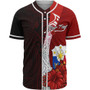 Philippines Polynesian Custom Personalised Baseball Shirt - Coat Of Arm With Hibiscus
