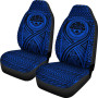 FSM Car Seat Cover - FSM Seal Polynesian Tattoo Blue
