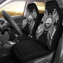 Federated States Of Micronesia Polynesia Car Seat Cover - FSM Seal Map Black