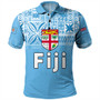 Fiji Polo Shirt Coat Of Arms Pattern Traditional Style