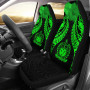 Samoa Polynesian Car Seat Covers Pride Seal And Hibiscus Green