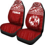 Tonga Car Seat Covers - Tonga Coat Of Arms Polynesian Tattoo Red