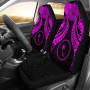 Chuuk Polynesian Car Seat Covers Pride Seal And Hibiscus Pink