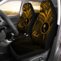 Chuuk State Car Seat Cover - Gold Color Cross Style