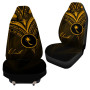 Chuuk State Car Seat Cover - Gold Color Cross Style