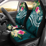 YAP Polynesian Car Seat Covers - Summer Plumeria (Turquoise)