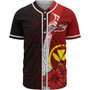 Hawaii Kanaka Maoli Polynesian Custom Personalised Baseball Shirt - Coat Of Arm With Hibiscus
