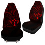 Kosrae State Car Seat Cover - Red Color Cross Style