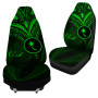 Chuuk State Car Seat Cover - Green Color Cross Style