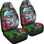 Federated States of Micronesia Car Seat Covers - Turtle Plumeria Banana Leaf