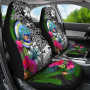 Federated States of Micronesia Car Seat Covers - Turtle Plumeria Banana Leaf