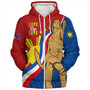 Philippines Filipinos Sherpa Hoodie Lapu-Lapu Hero With Polynesian Pattern