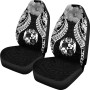 Tonga Polynesian Car Seat Covers Pride Seal And Hibiscus Black