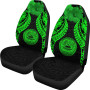 American Samoa Polynesian Car Seat Covers Pride Seal And Hibiscus Green