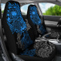 Samoa Polynesian Car Seat Covers - Blue Turtle Flowing