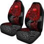 Samoa Polynesian Car Seat Covers - Red Turtle Flowing