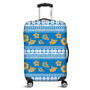 Fiji Luggage Cover Tapa Flower Fabric Print