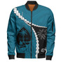 Guam Bomber Jacket Tribal Spirits Coconut Tree