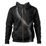 Fiji Hoodie Coat Of Arm Polynesian Tattoo Style