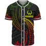 Pohnpei Polynesian Baseball Shirt - Reggae Tribal Wave