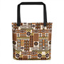 Tonga Tote Bag Ngatu Tapa Pattern