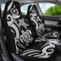 Vanuatu Car Seat Covers - White Tentacle Turtle