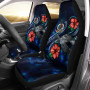 Vanuatu Polynesian Car Seat Covers - Blue Turtle Hibiscus