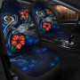 Vanuatu Polynesian Car Seat Covers - Blue Turtle Hibiscus