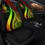 New Caledonia Custom Personalised Car Seat Covers - Reggae Polynesian Tentacle Tribal Pattern Crest