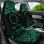 Cook Islands Polynesian Custom Personalised Car Seat Covers - Pride Green Version