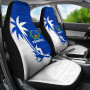 Pohnpei Car Seat Covers - Pohnpei Flag Coconut Tree