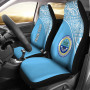 Federated States of Micronesia Car Seat Covers - FSM Seal Polynesian Blue Curve