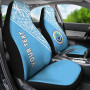 Federated States of Micronesia Car Seat Covers - FSM Seal Polynesian Blue Curve