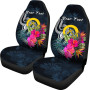 Vanuatu Polynesian Custom Personalised Car Seat Covers - Tropical Flower