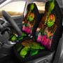 Tahiti Polynesian Car Seat Covers -  Hibiscus and Banana Leaves