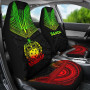 Samoa Car Seat Cover - Samoa Coat Of Arms Polynesian Chief Tattoo Reggae Version