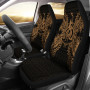 Vanuatu Car Seat Cover - Vanuatu Coat Of Arms Map Gold