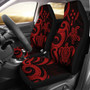 Kosrae Micronesian Car Seat Covers - Red Tentacle Turtle