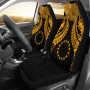 Cook islands Polynesian Car Seat Covers Pride Seal And Hibiscus Gold