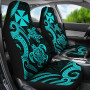 Wallis and Futuna Car Seat Covers - Turquoise Tentacle Turtle