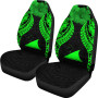 Tokelau Polynesian Car Seat Covers Pride Seal And Hibiscus Green