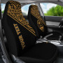 Federated States of Micronesia Car Seat Covers - FSM Seal Polynesian Gold Curve