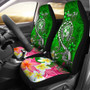 Tonga Custom PersonalisedCar Seat Covers - Turtle Plumeria (Green)