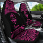 Guam Polynesian Car Seat Covers - Pride Pink Version