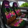 Cook Islands Polynesian Car Seat Covers - Summer Hibiscus