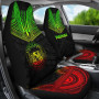 Hawaii Car Seat Cover - Hawaii Seal Polynesian Chief Tattoo Reggae Version