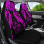 Fiji Polynesian Car Seat Covers Pride Seal And Hibiscus Pink