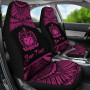 Samoa Polynesian Custom Personalised Car Seat Covers - Pride Pink Version