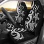 Kosrae Micronesian Car Seat Covers - White Tentacle Turtle